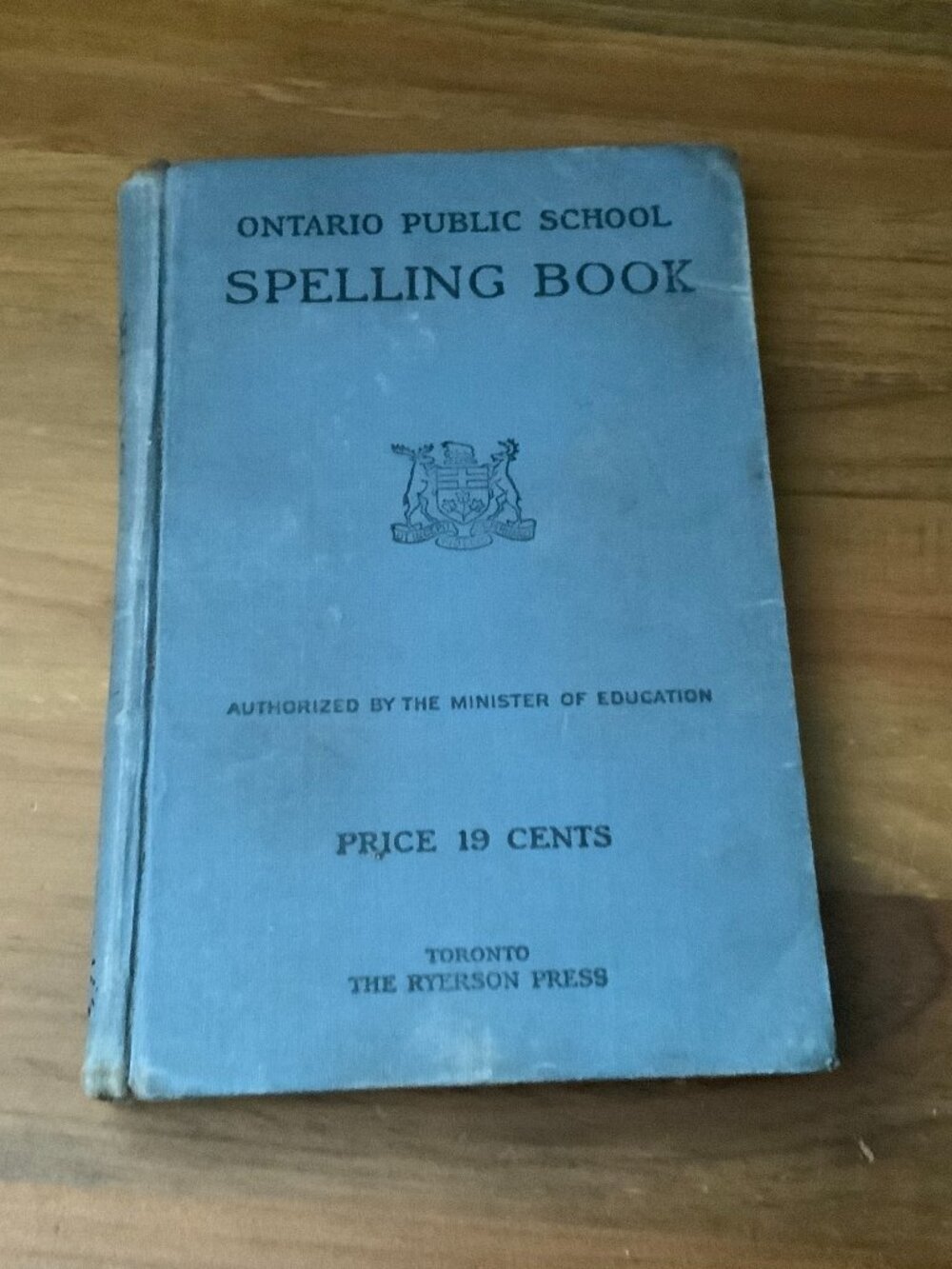 VINTAGE TEXTBOOK - ONTARIO PUBLIC SCHOOL SPELLING BOOK 1934